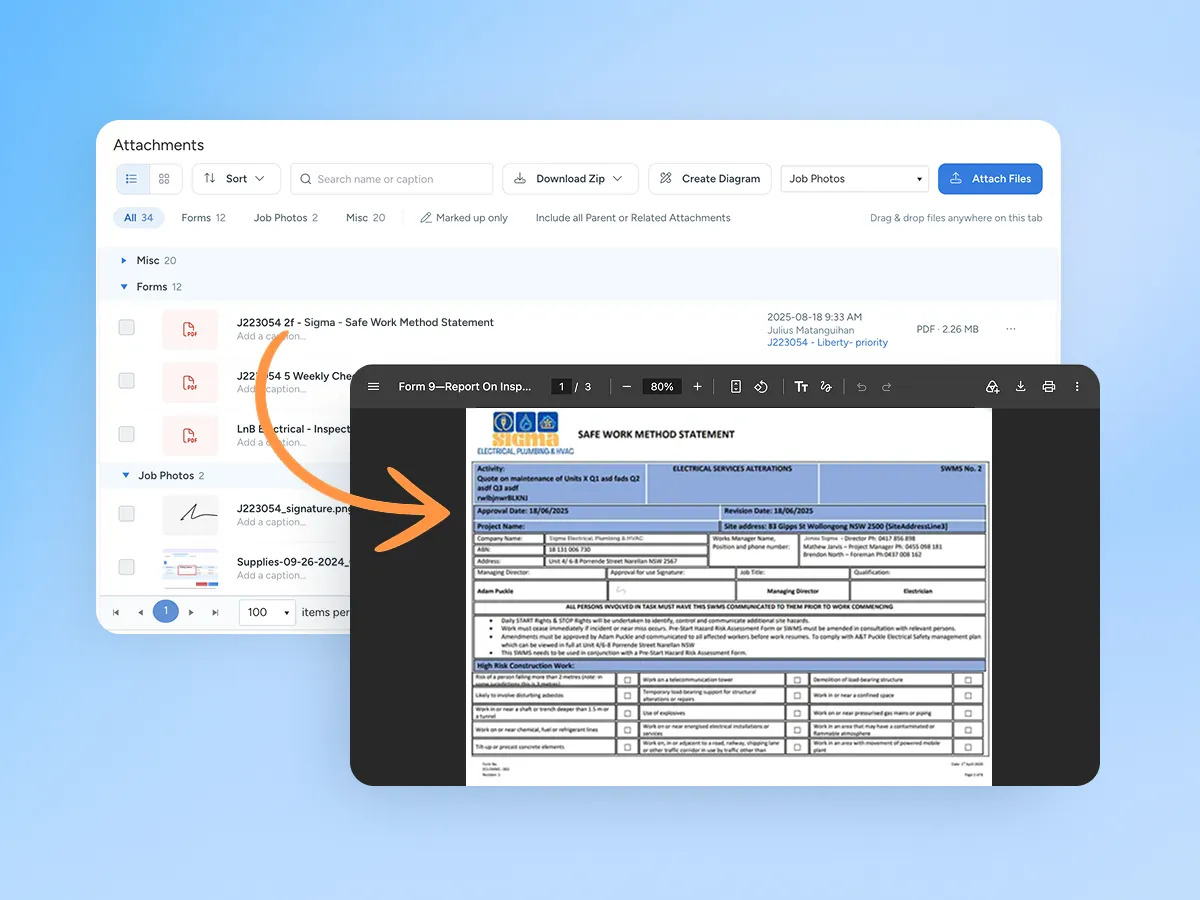 Auto-sync to jobs