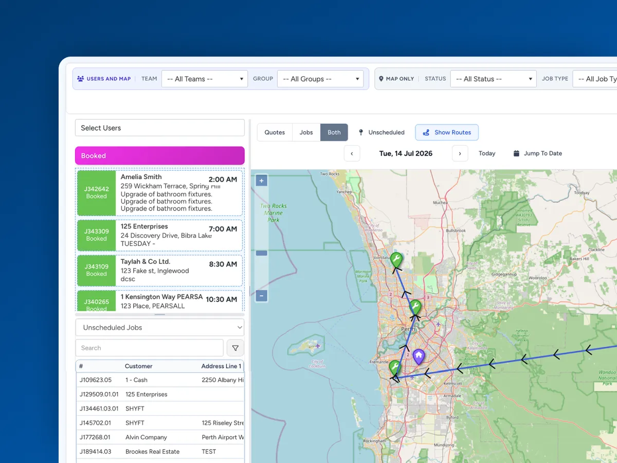 Route planning in Ascora
