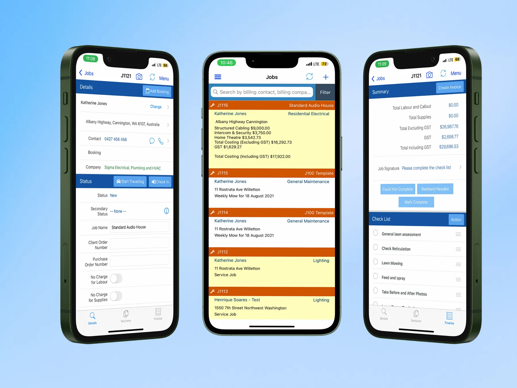 Track and complete jobs